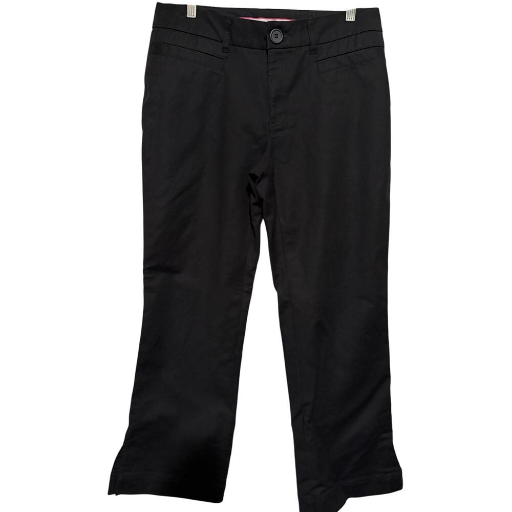 Tangents Women's Black Mid Rise Stretch Business Casual Attire Pants Size 11/12